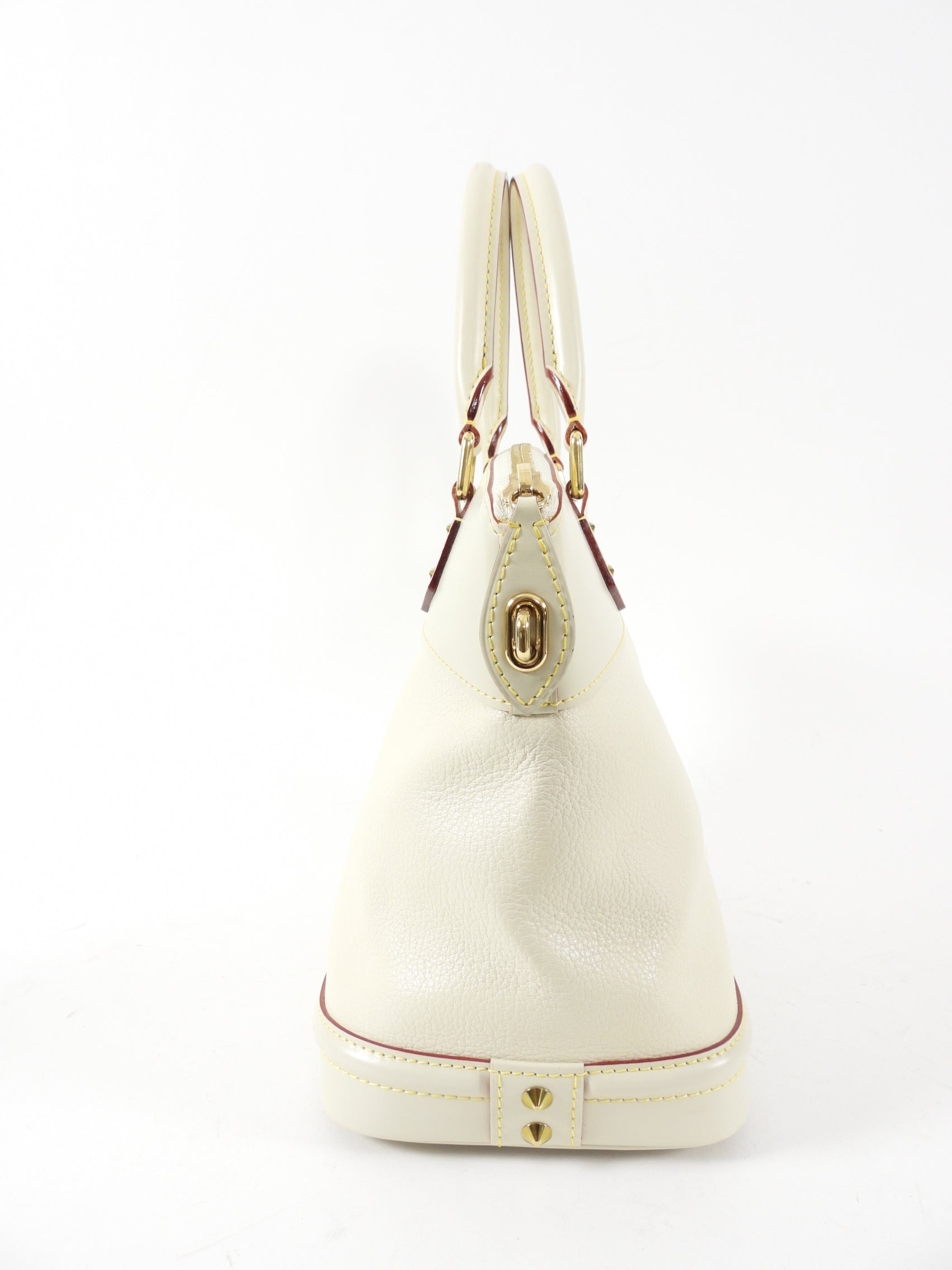 Louis Vuitton Lockit PM Ivory Suhali Leather Bag