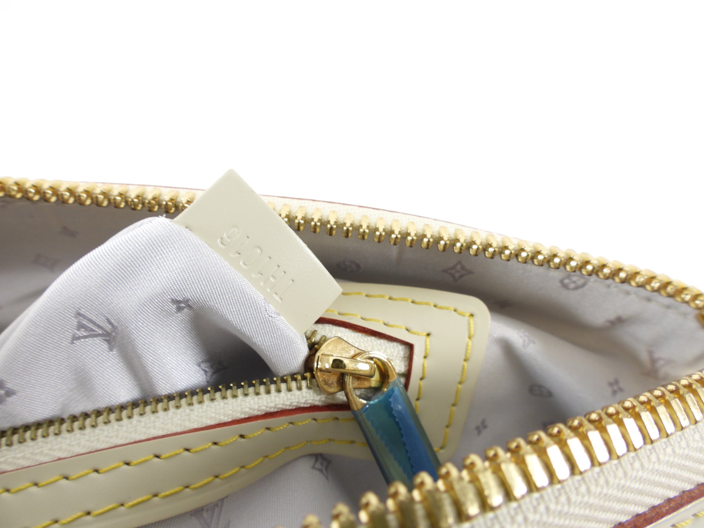 Louis Vuitton Lockit PM Ivory Suhali Leather Bag