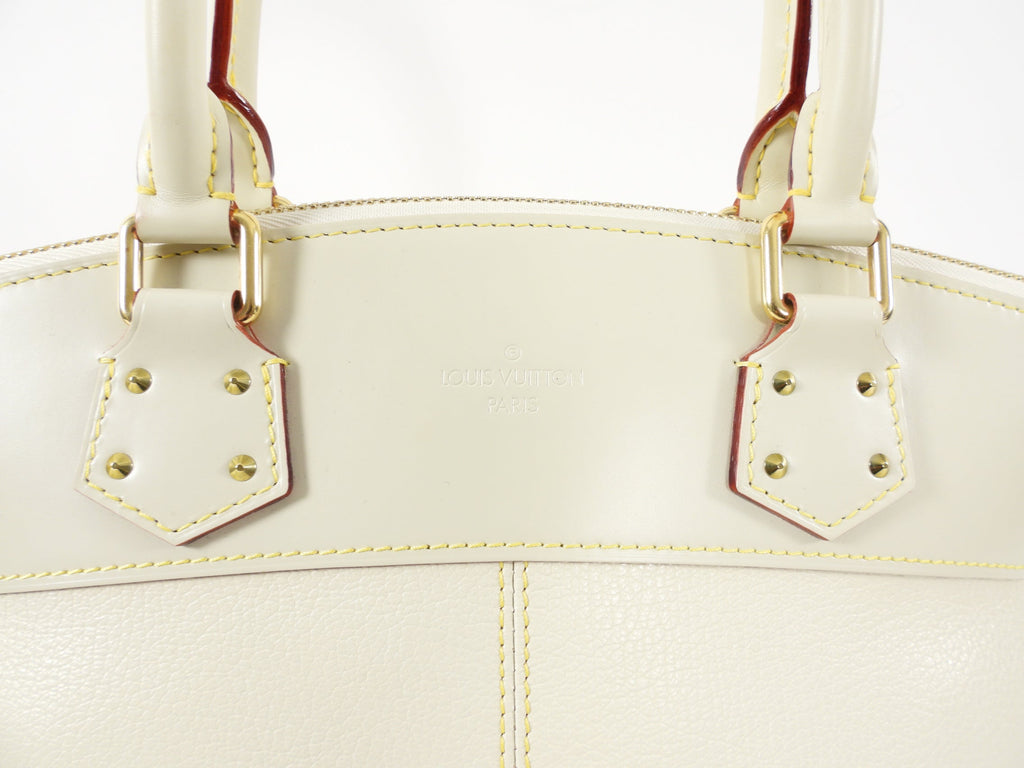 Louis Vuitton Lockit PM Ivory Suhali Leather Bag