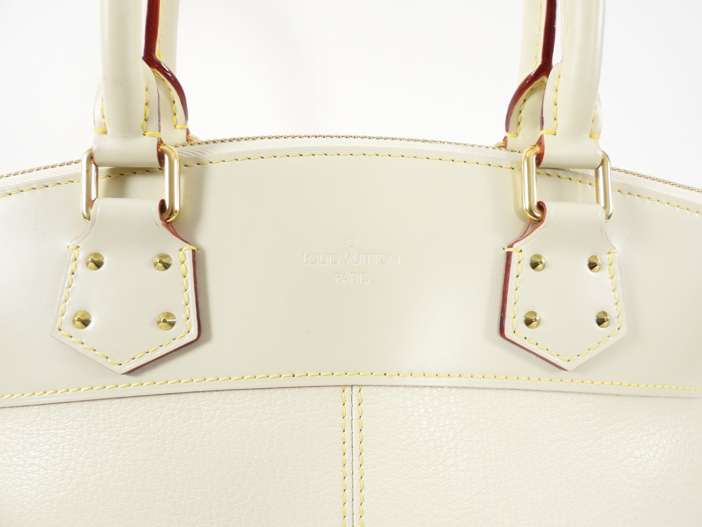 Louis Vuitton Lockit PM Ivory Suhali Leather Bag