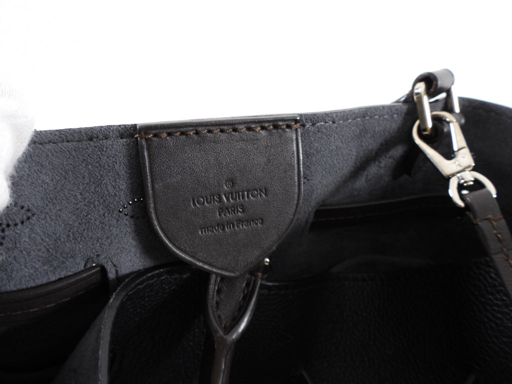 Louis Vuitton Black Mahina Leather Girolata Bag