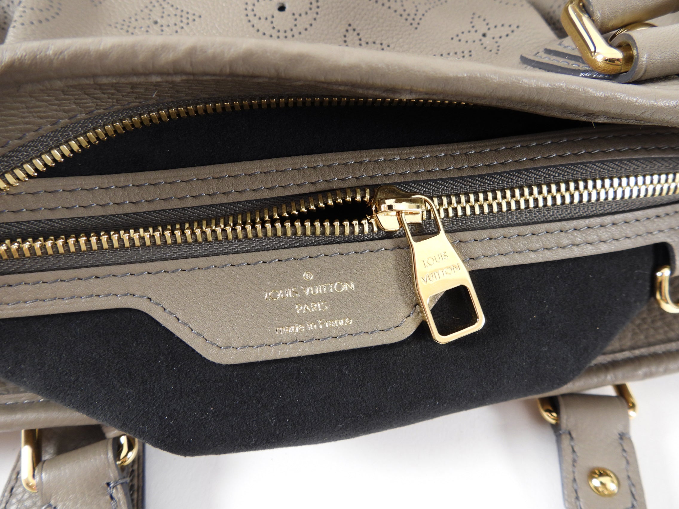 Louis Vuitton Taupe Poudre Mahina Monogram Stellar PM Bag