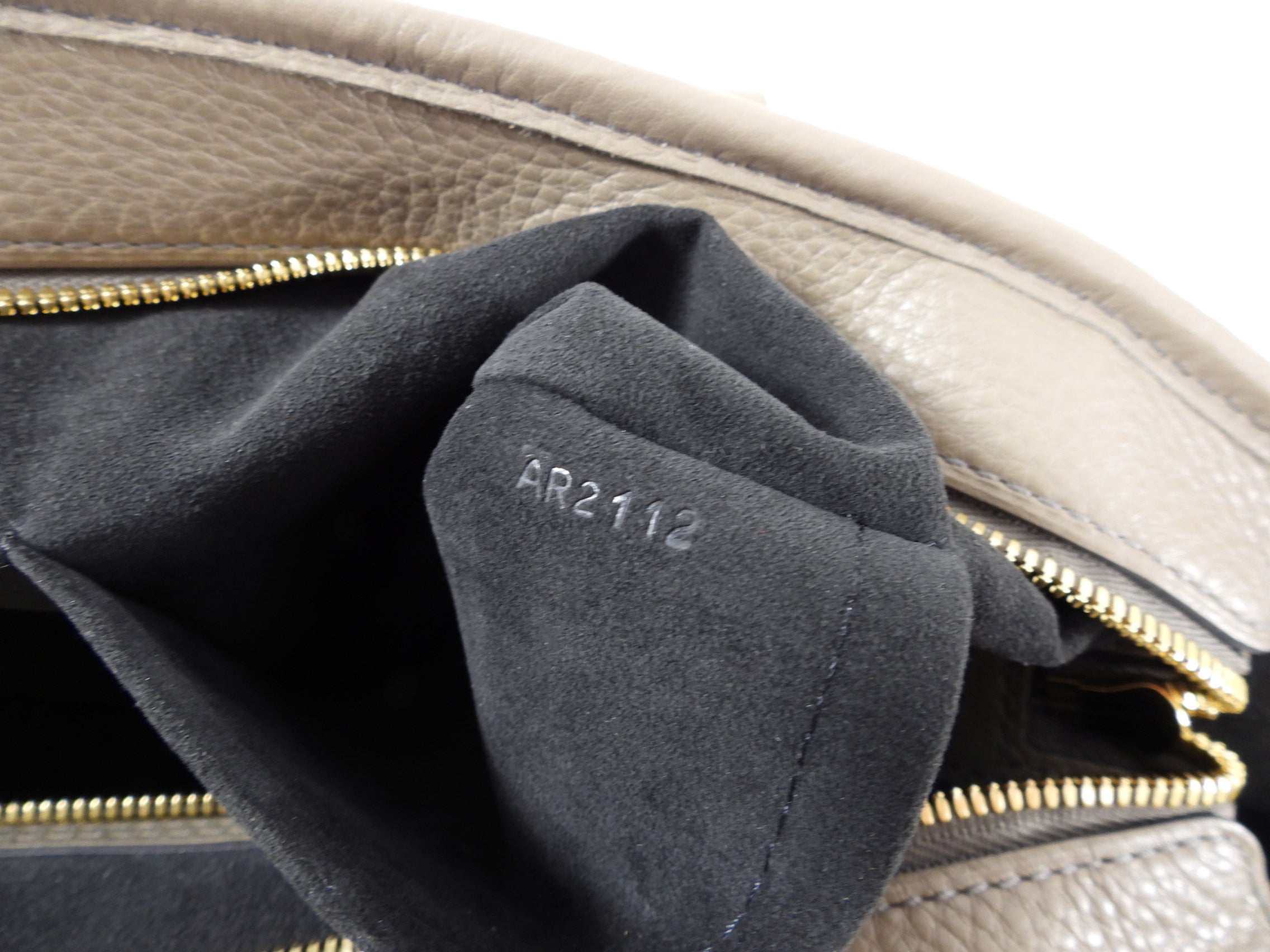 Louis Vuitton Taupe Poudre Mahina Monogram Stellar PM Bag