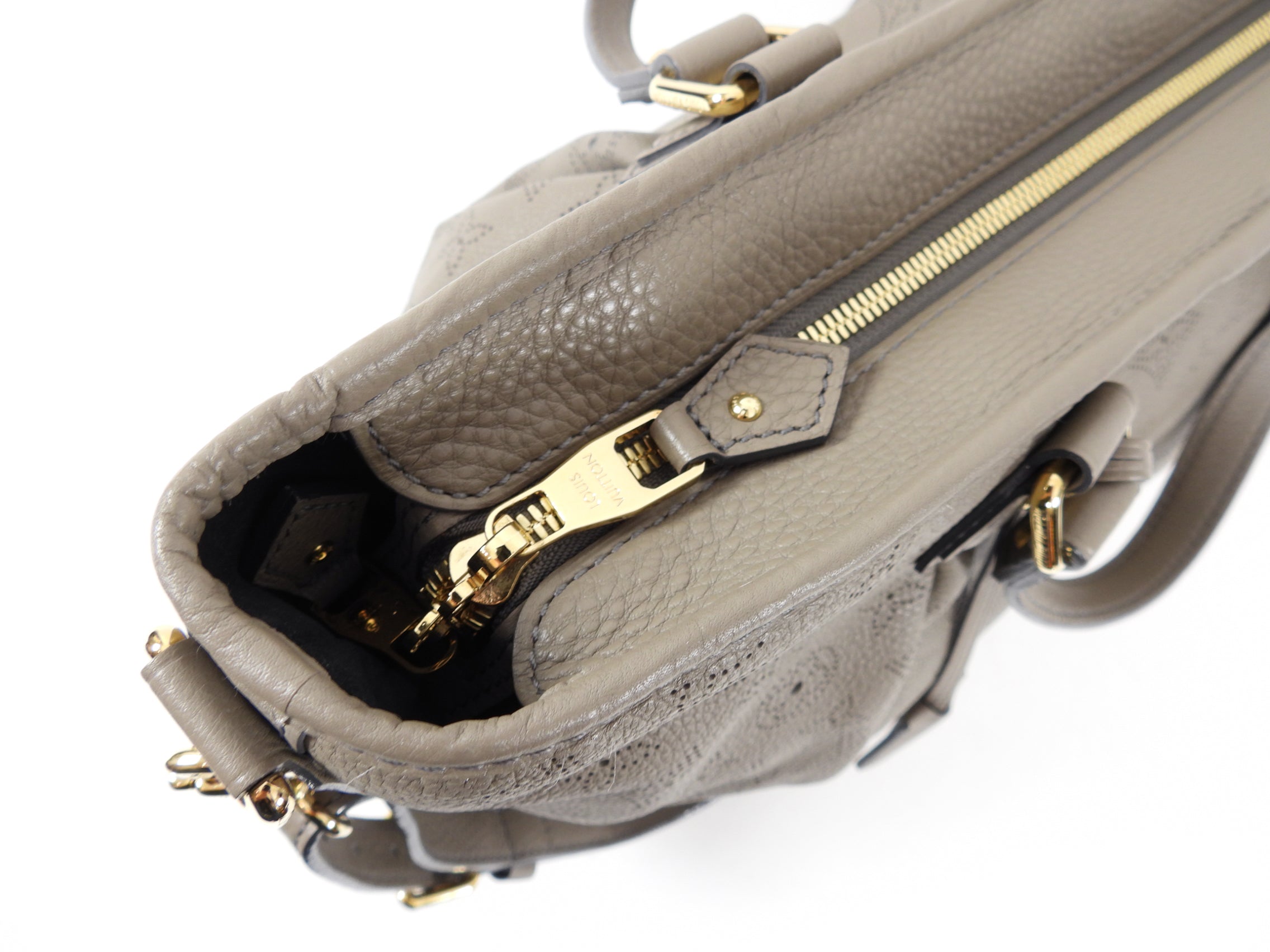 Louis Vuitton Taupe Poudre Mahina Monogram Stellar PM Bag