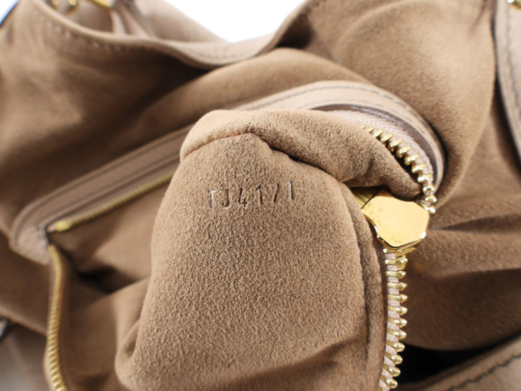 Louis Vuitton Beige Mahina Hobo XL Bag