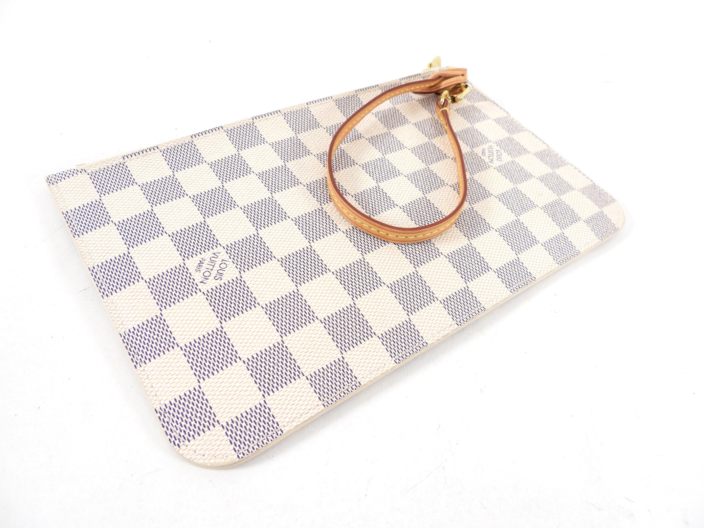 Louis Vuitton Damier Azur Neverfull Pouch Insert Clutch