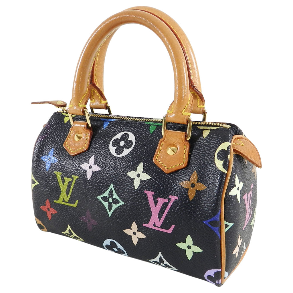 Louis Vuitton Multi Monogram Mini Sac HL Speedy Black