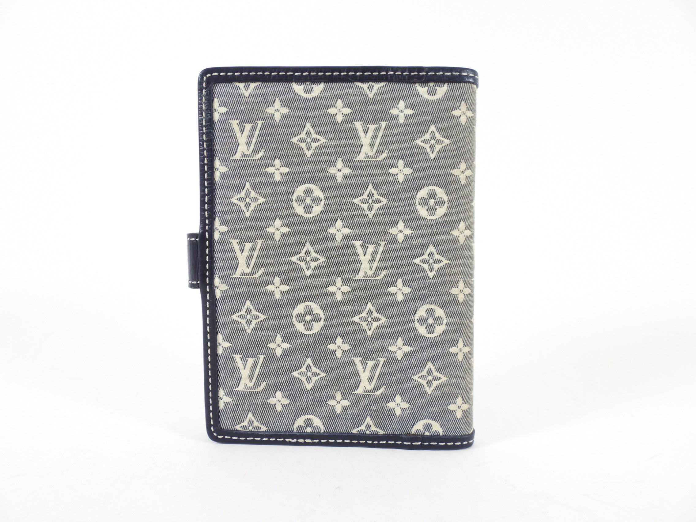 Louis Vuitton Mini Monogram Canvas Blue Small Ring Agenda Cover
