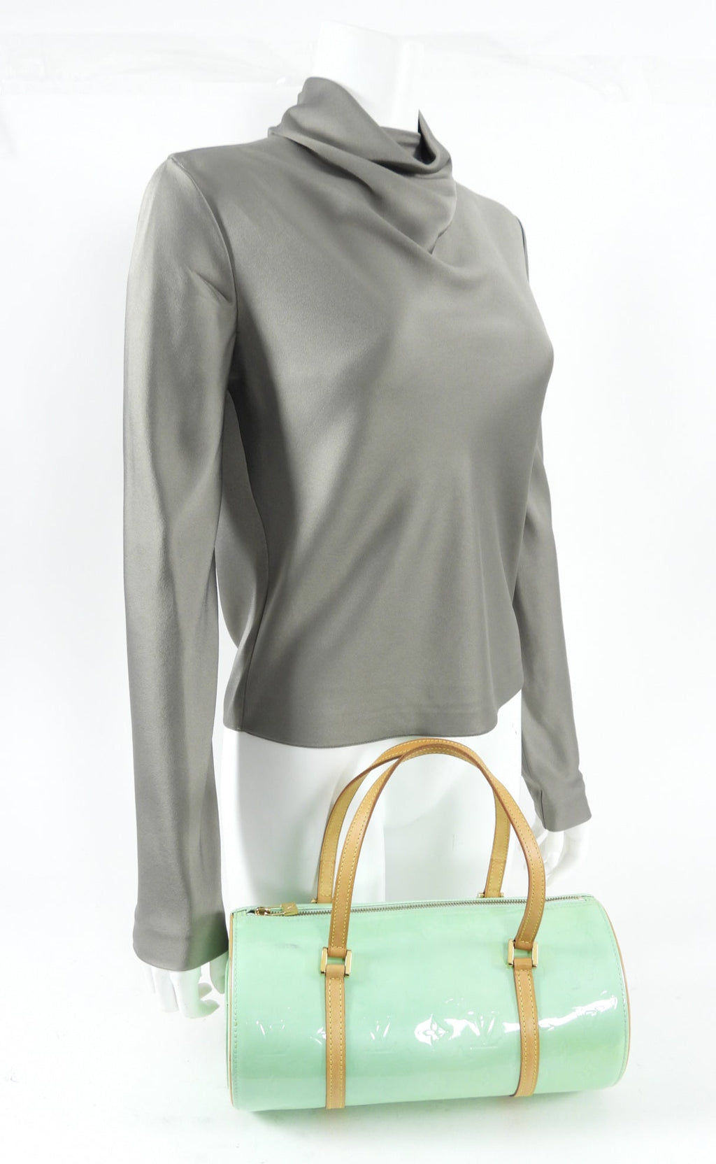 Louis Vuitton Mint Green Vernis Bedford 30 Barrel Bag