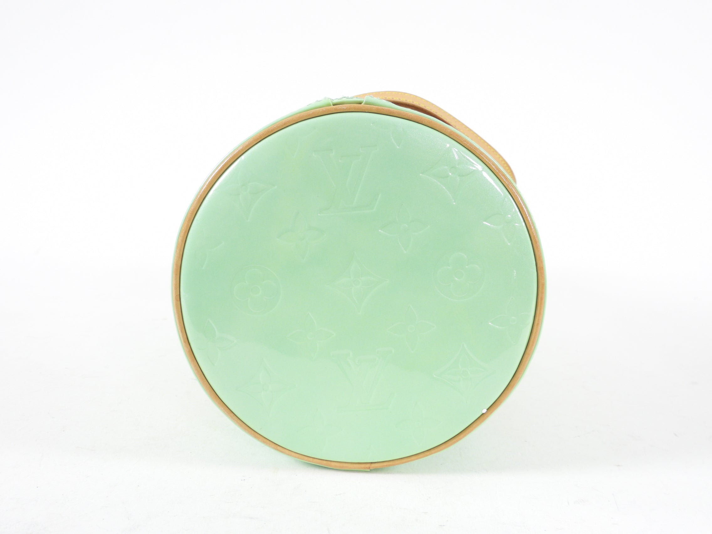 Louis Vuitton Mint Green Vernis Bedford 30 Barrel Bag