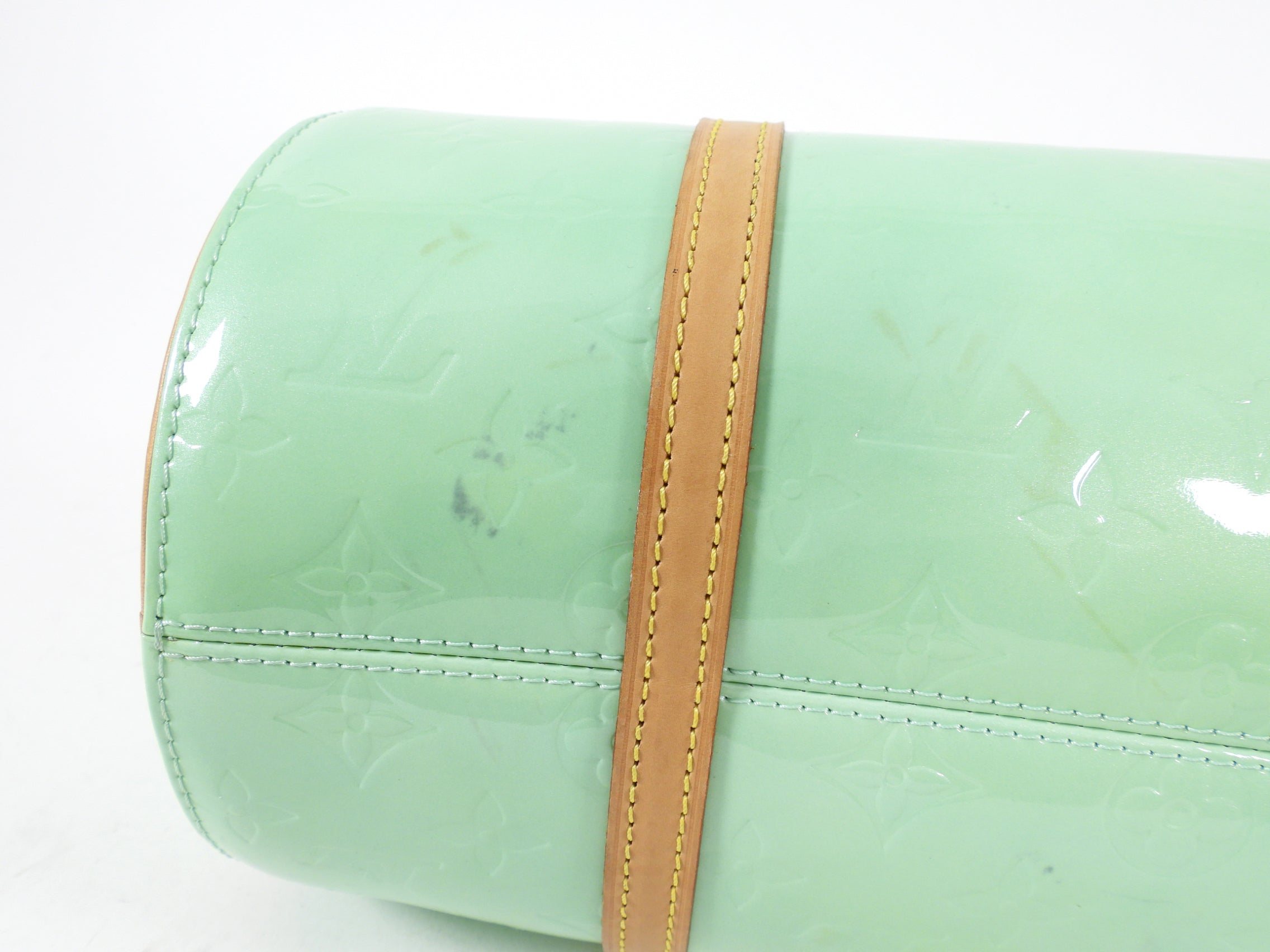 Louis Vuitton Mint Green Vernis Bedford 30 Barrel Bag