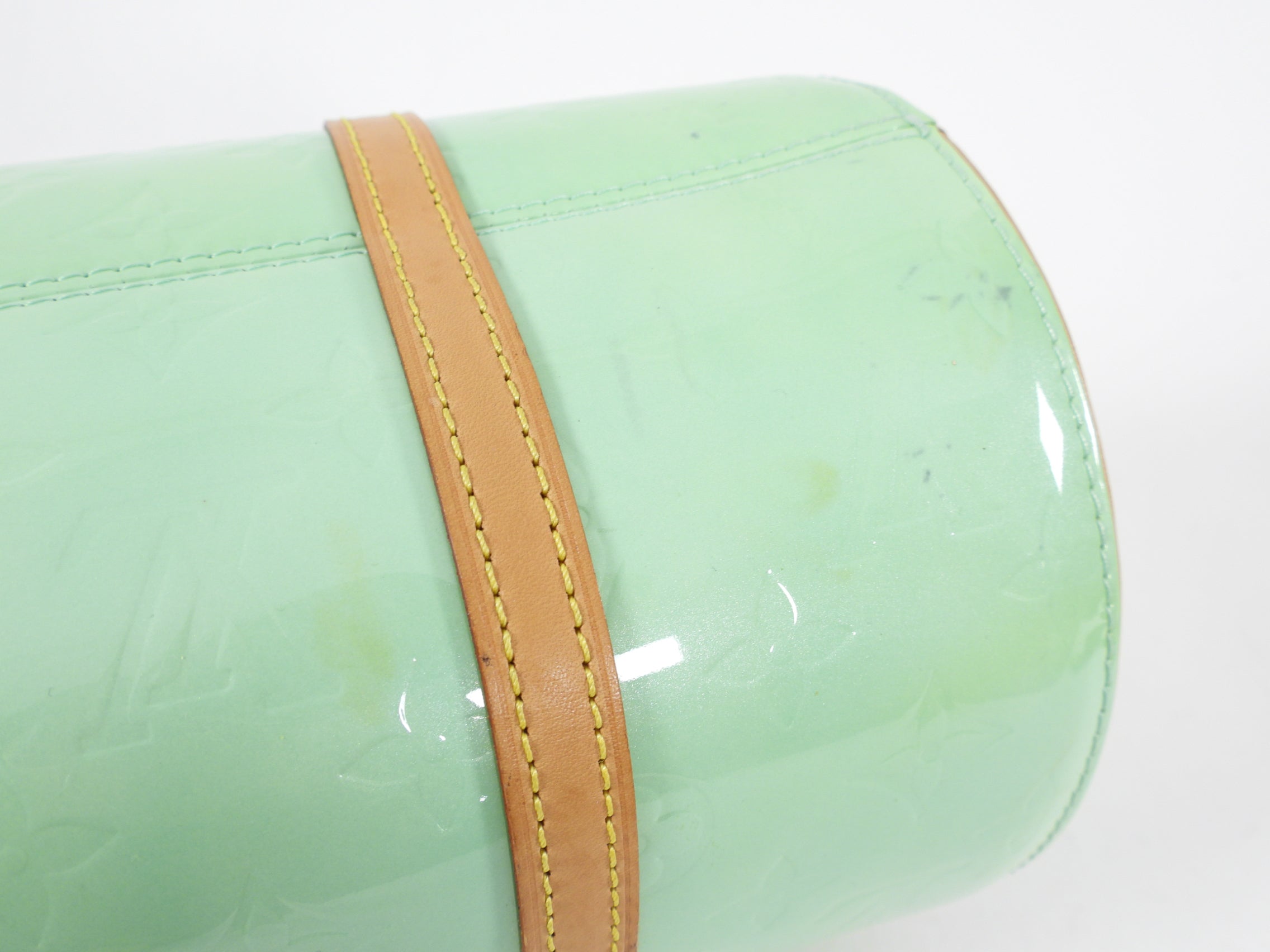 Louis Vuitton Mint Green Vernis Bedford 30 Barrel Bag