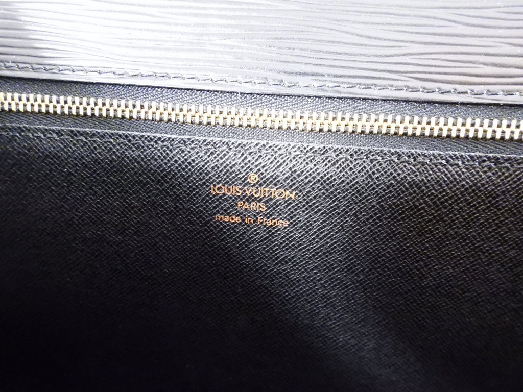 Louis Vuitton Vintage Black Epi Monceau Book Bag