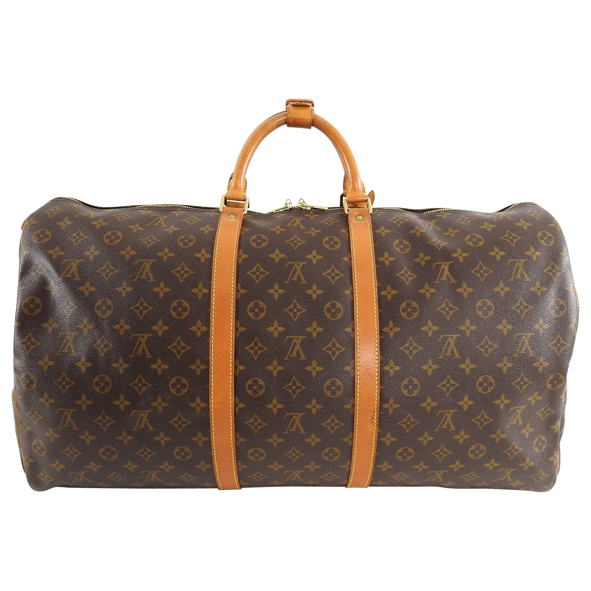 Louis Vuitton Vintage 1995 Monogram Keepall 60 Travel Duffle Bag
