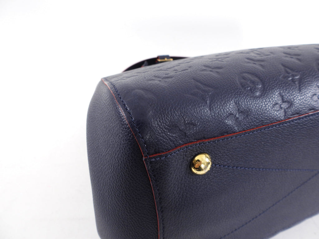 Louis Vuitton Navy and Red Monogram Empreinte Montagne MM Bag