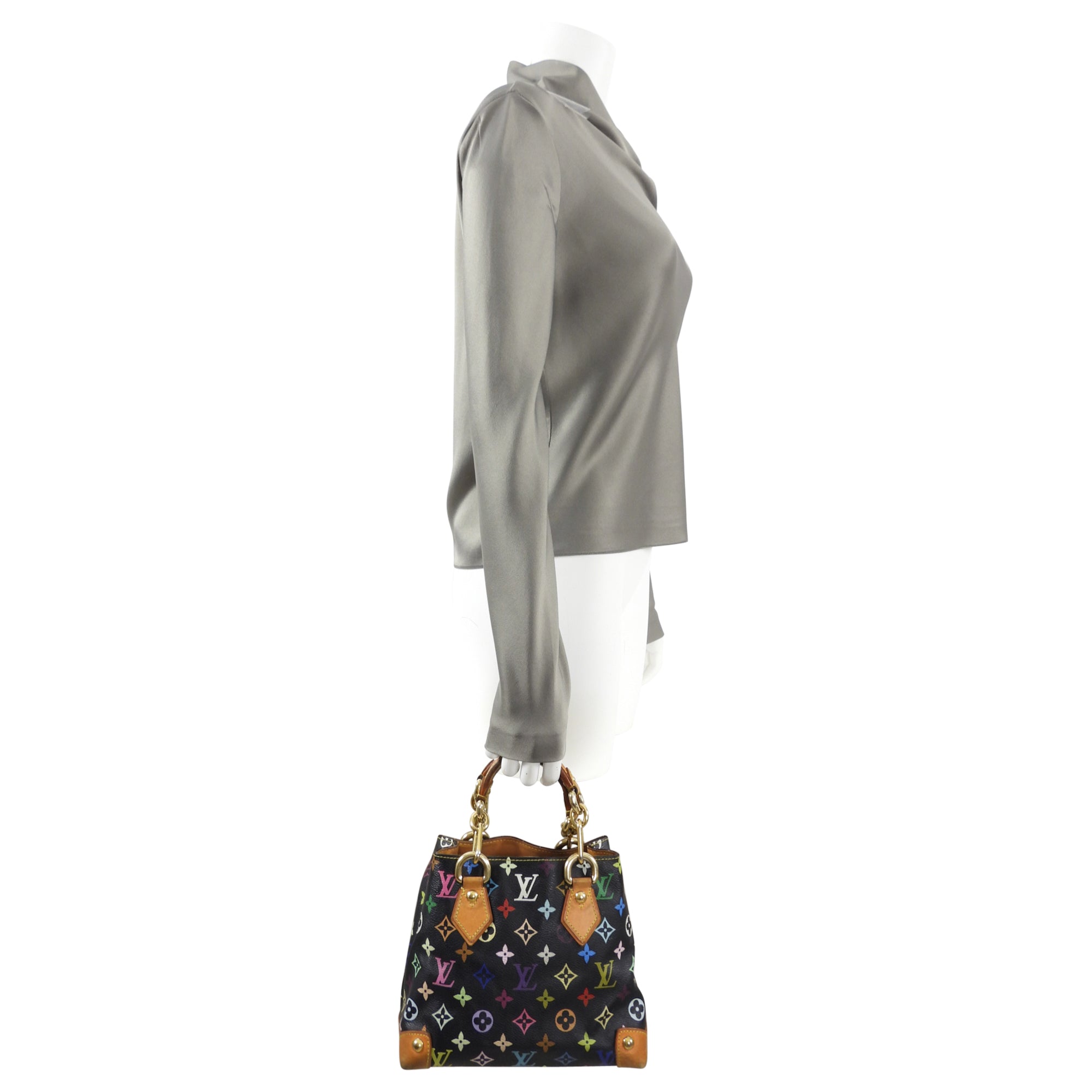 Louis Vuitton Murakami Multicolor Black Audra Mini Tote Bag