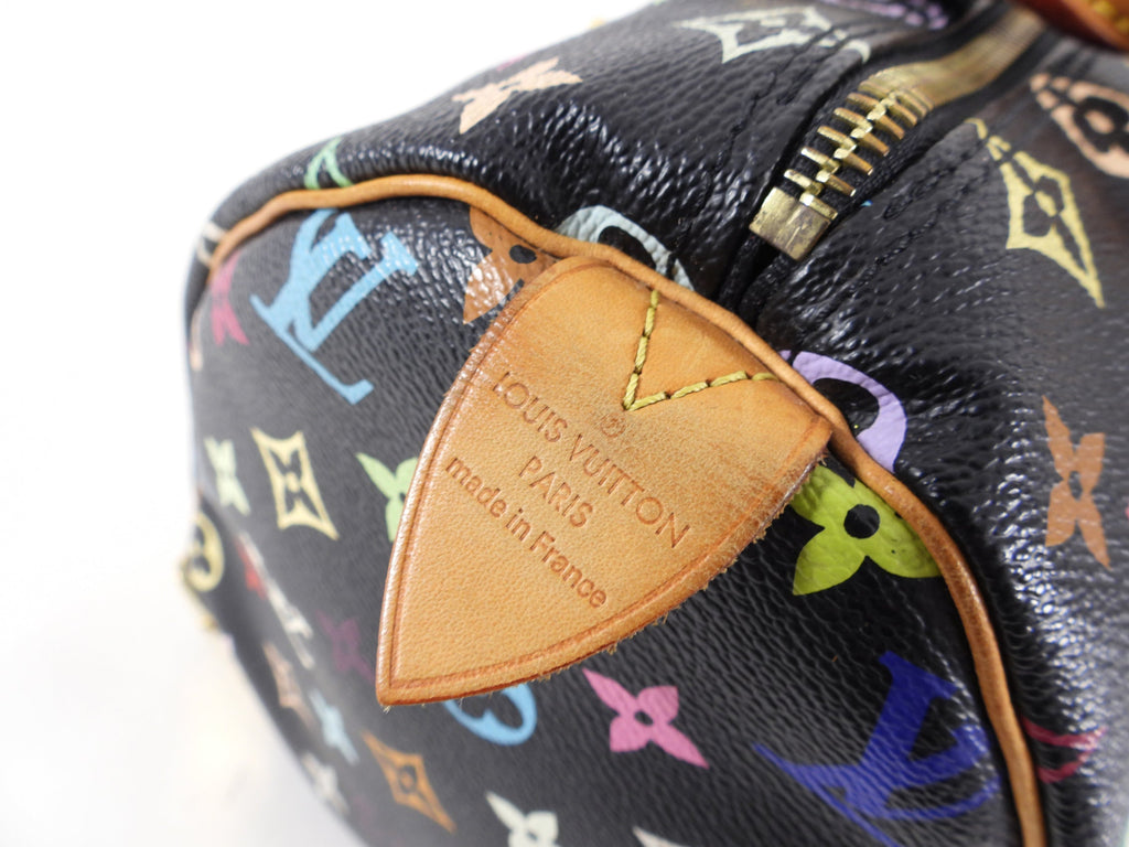 Louis Vuitton Monogram Multicolore Murakami Speedy 30 Black