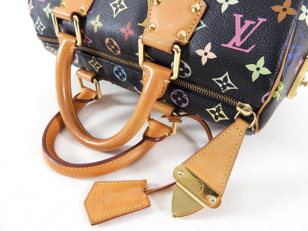 Louis Vuitton Monogram Multicolore Murakami Speedy 30 Black