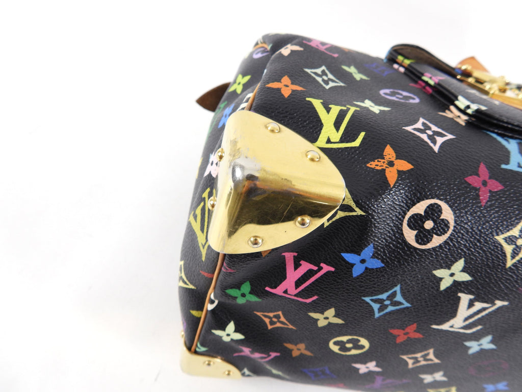 Louis Vuitton Monogram Multicolore Murakami Speedy 30 Black