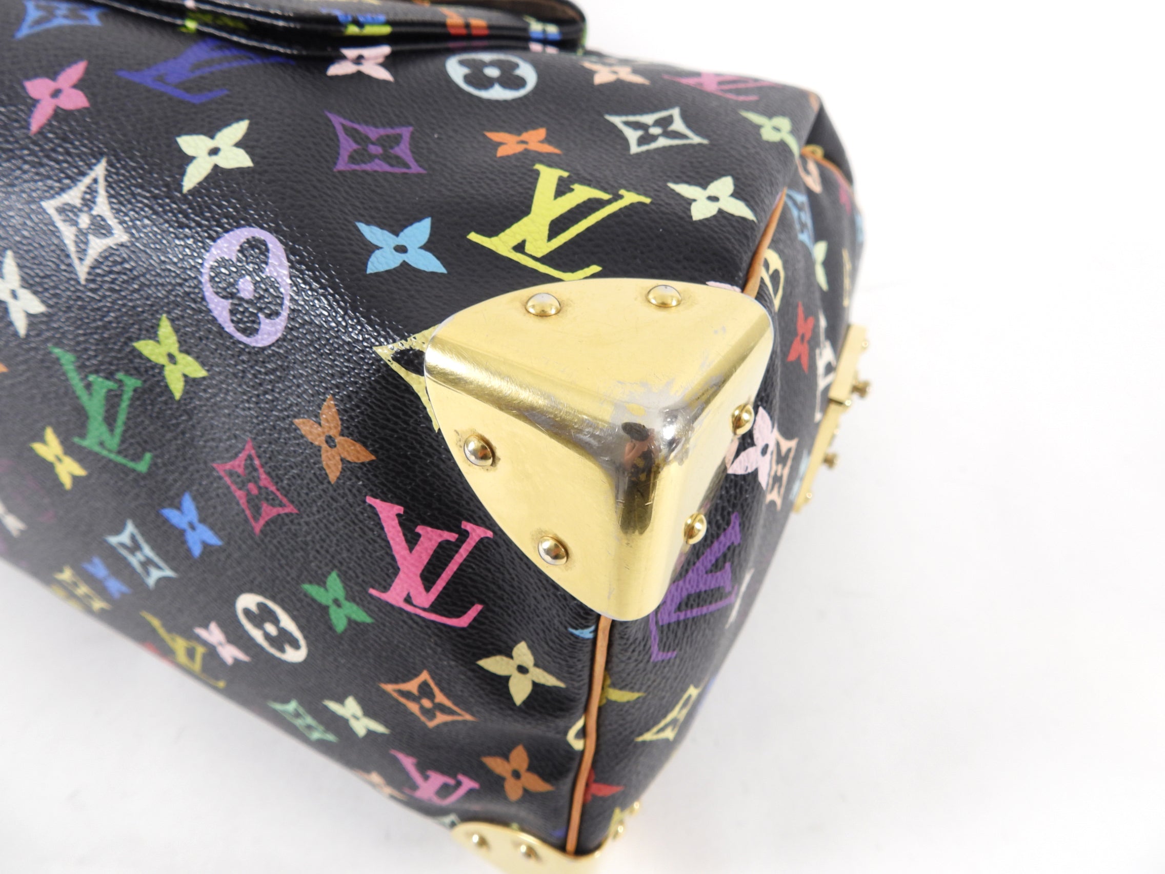 Louis Vuitton Monogram Multicolore Murakami Speedy 30 Black