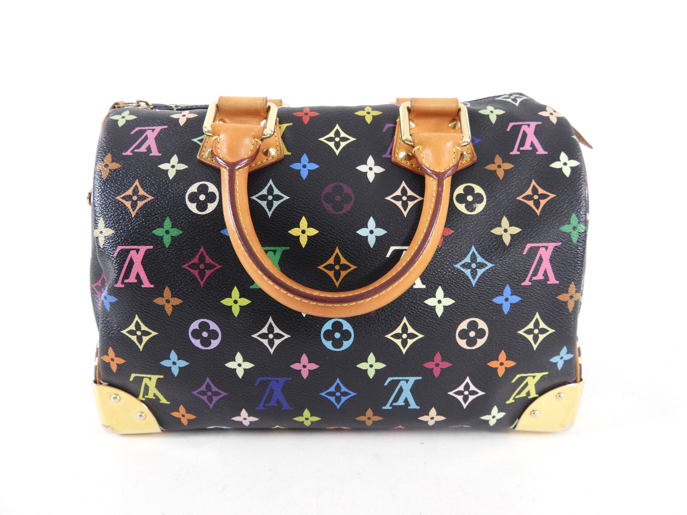 Louis Vuitton Monogram Multicolore Murakami Speedy 30 Black