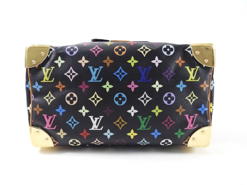 Louis Vuitton Monogram Multicolore Murakami Speedy 30 Black