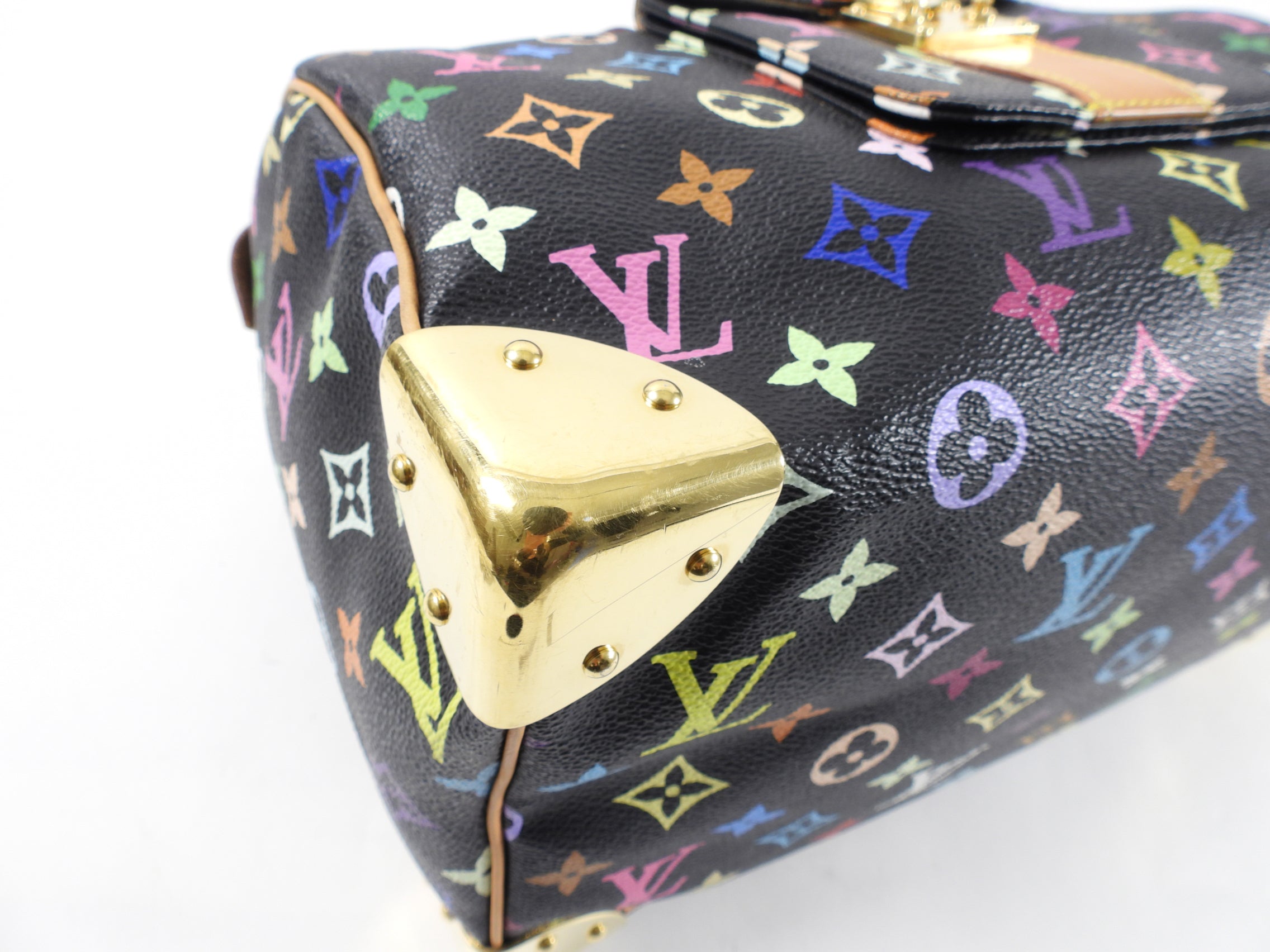 Louis Vuitton Monogram Multicolore Murakami Speedy 30 Black