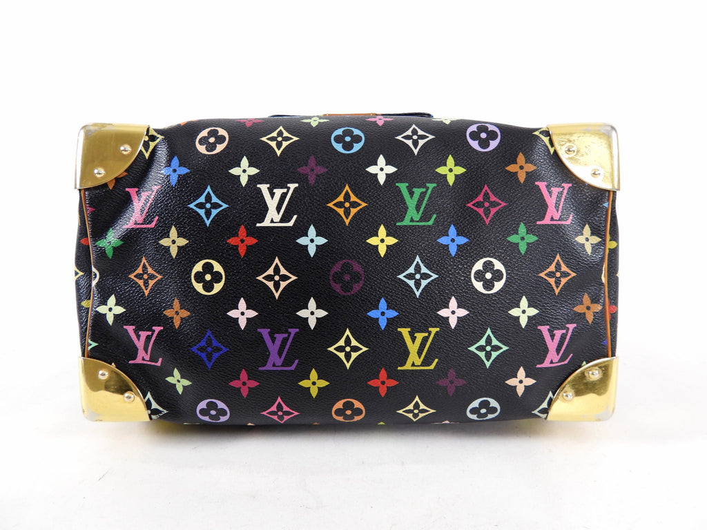 Louis Vuitton Monogram Multicolore Murakami Speedy 30 Black