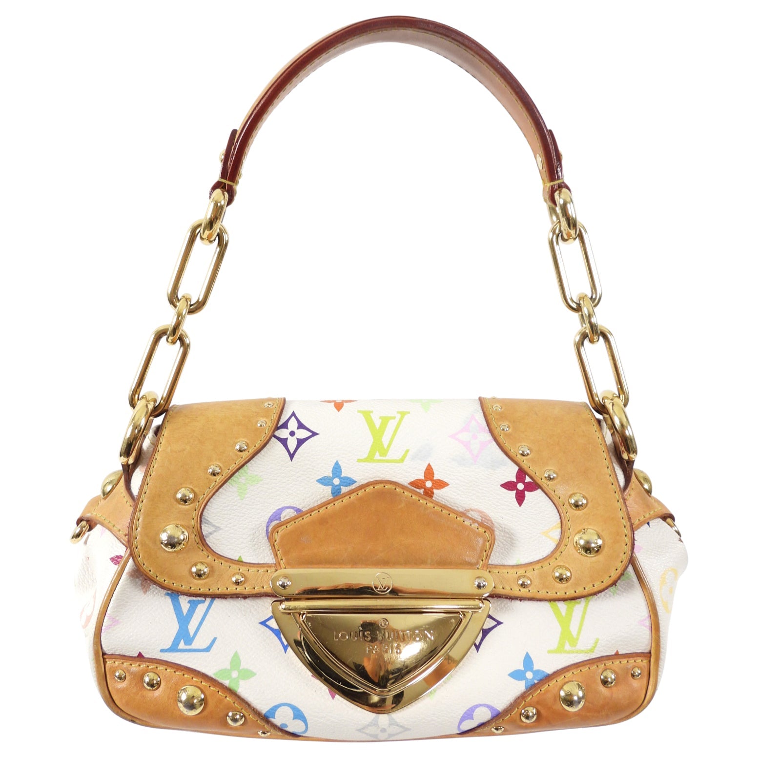Louis Vuitton Murakami Multicolor White Marilyn Shoulder Pochette Bag