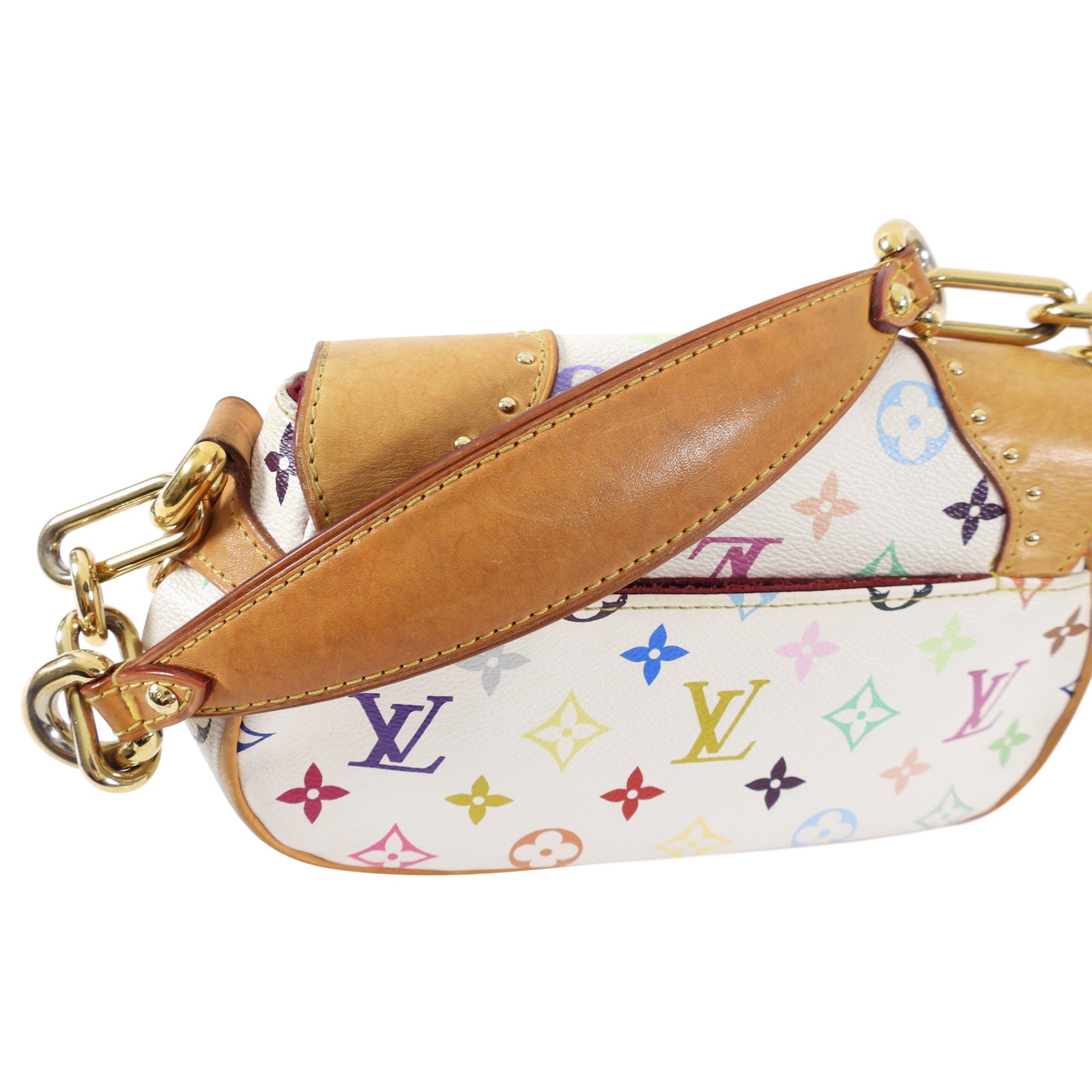 Louis Vuitton Murakami Multicolor White Marilyn Shoulder Pochette Bag