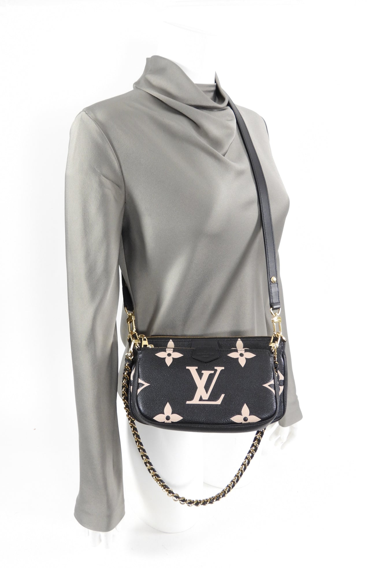 Louis Vuitton Bicolor Monogram Empreinte Multi Pochette Accessoires