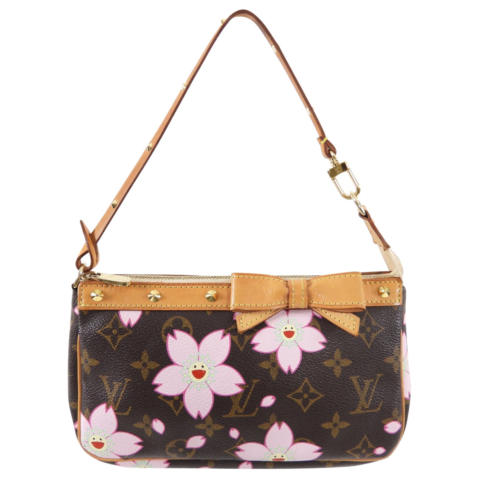 Louis Vuitton Murakami Cherry Blossoms Monogram Pochette Accessoires Bag