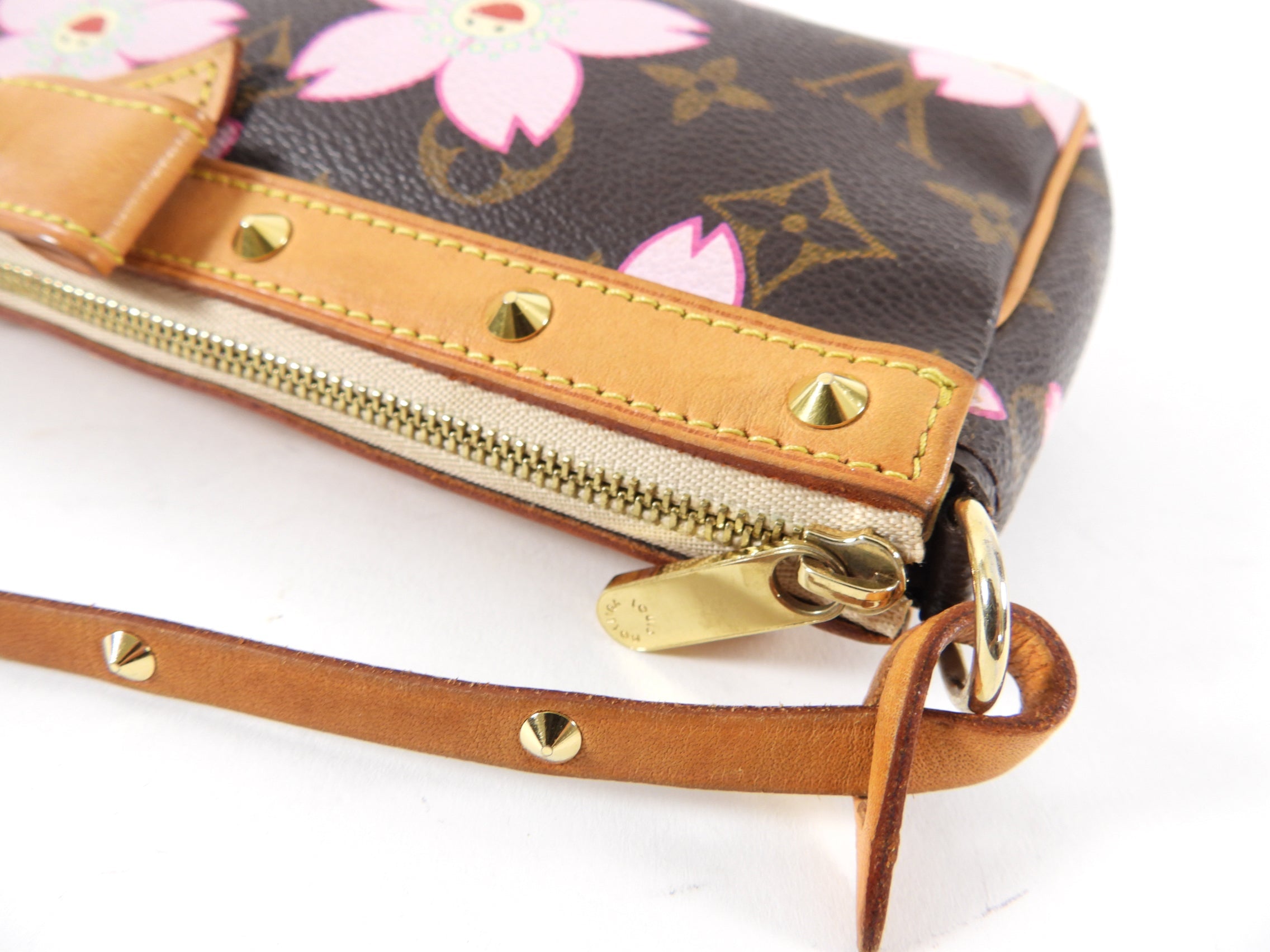 Louis Vuitton Murakami Cherry Blossoms Monogram Pochette Accessoires Bag