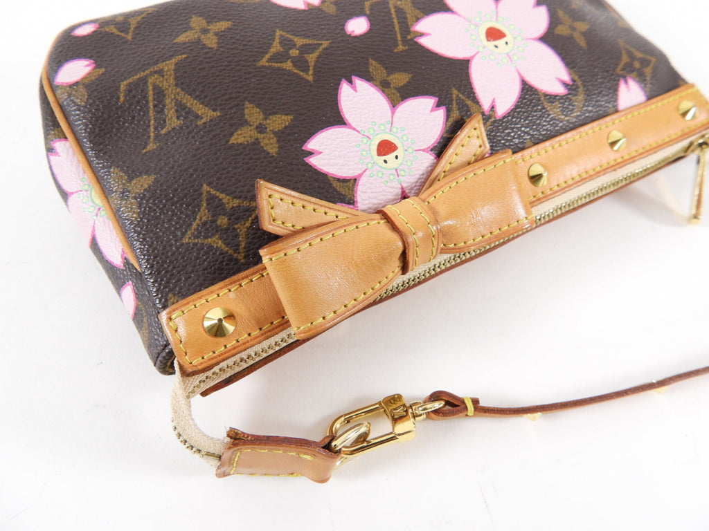 Louis Vuitton Murakami Cherry Blossoms Monogram Pochette Accessoires Bag
