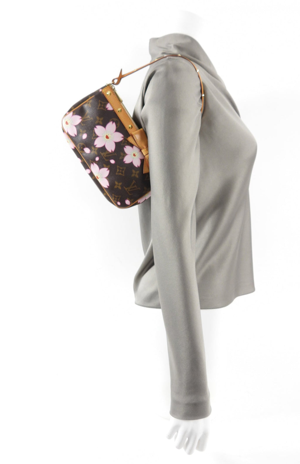 Louis Vuitton Murakami Cherry Blossoms Monogram Pochette Accessoires Bag