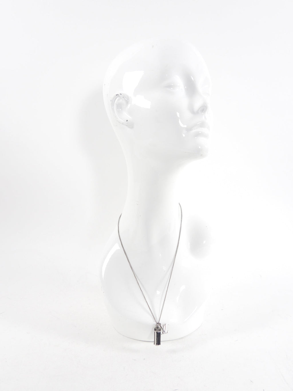 Louis Vuitton LV Logo and Capsule Pendant Necklace