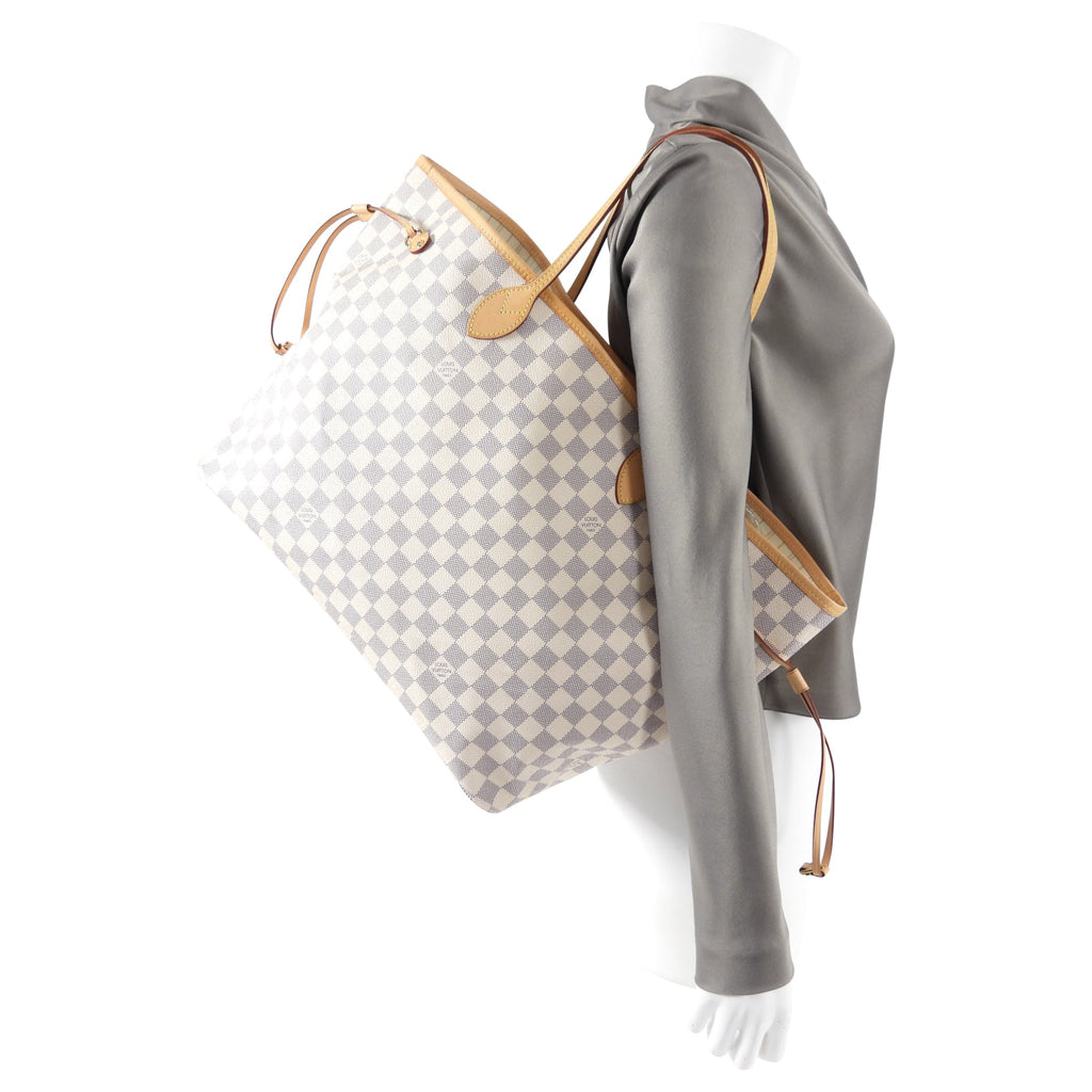 Louis Vuitton Damier Azur Neverfull GM Tote Bag