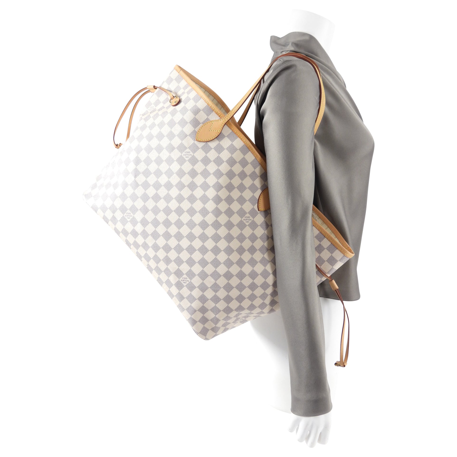 Louis Vuitton Damier Azur Neverfull GM Tote Bag