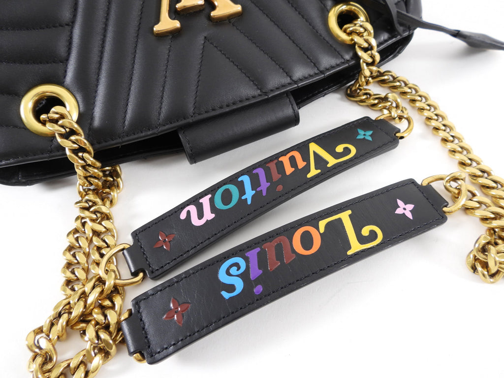 Louis Vuitton Black Quilted New Wave Chain Tote Bag