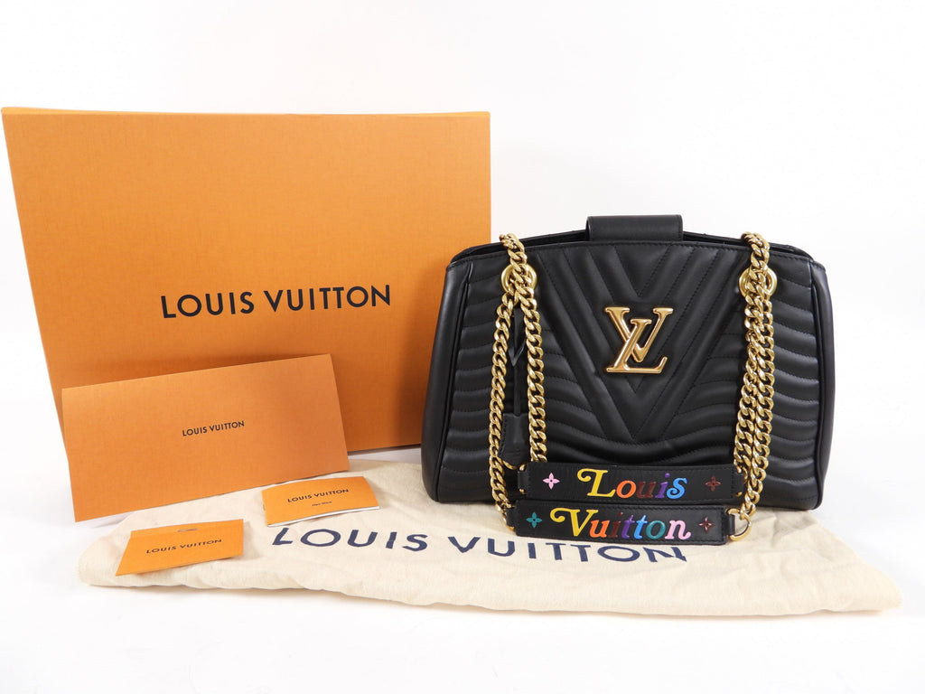 Louis Vuitton Black Quilted New Wave Chain Tote Bag