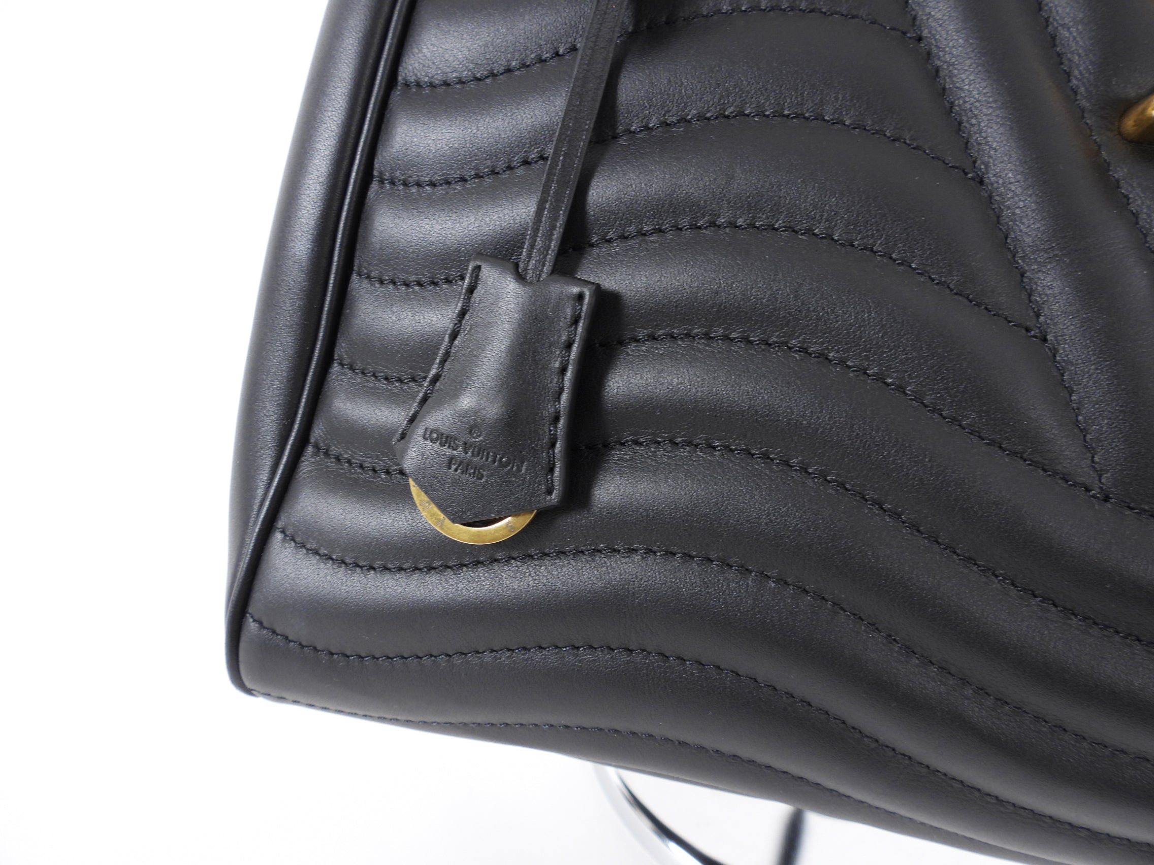 Louis Vuitton Black Quilted New Wave Chain Tote Bag