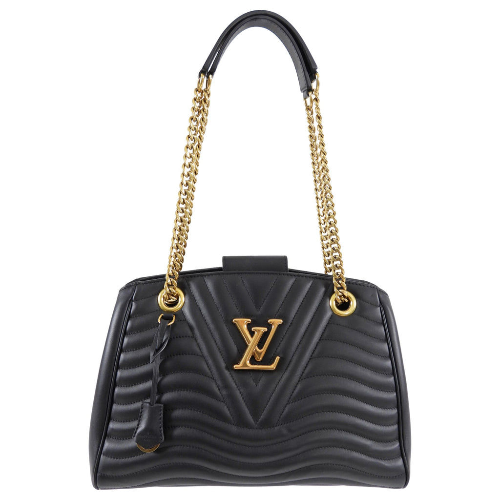 Louis Vuitton Black Quilted New Wave Chain Tote Bag