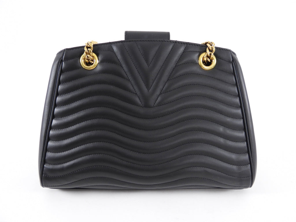 Louis Vuitton Black Quilted New Wave Chain Tote Bag