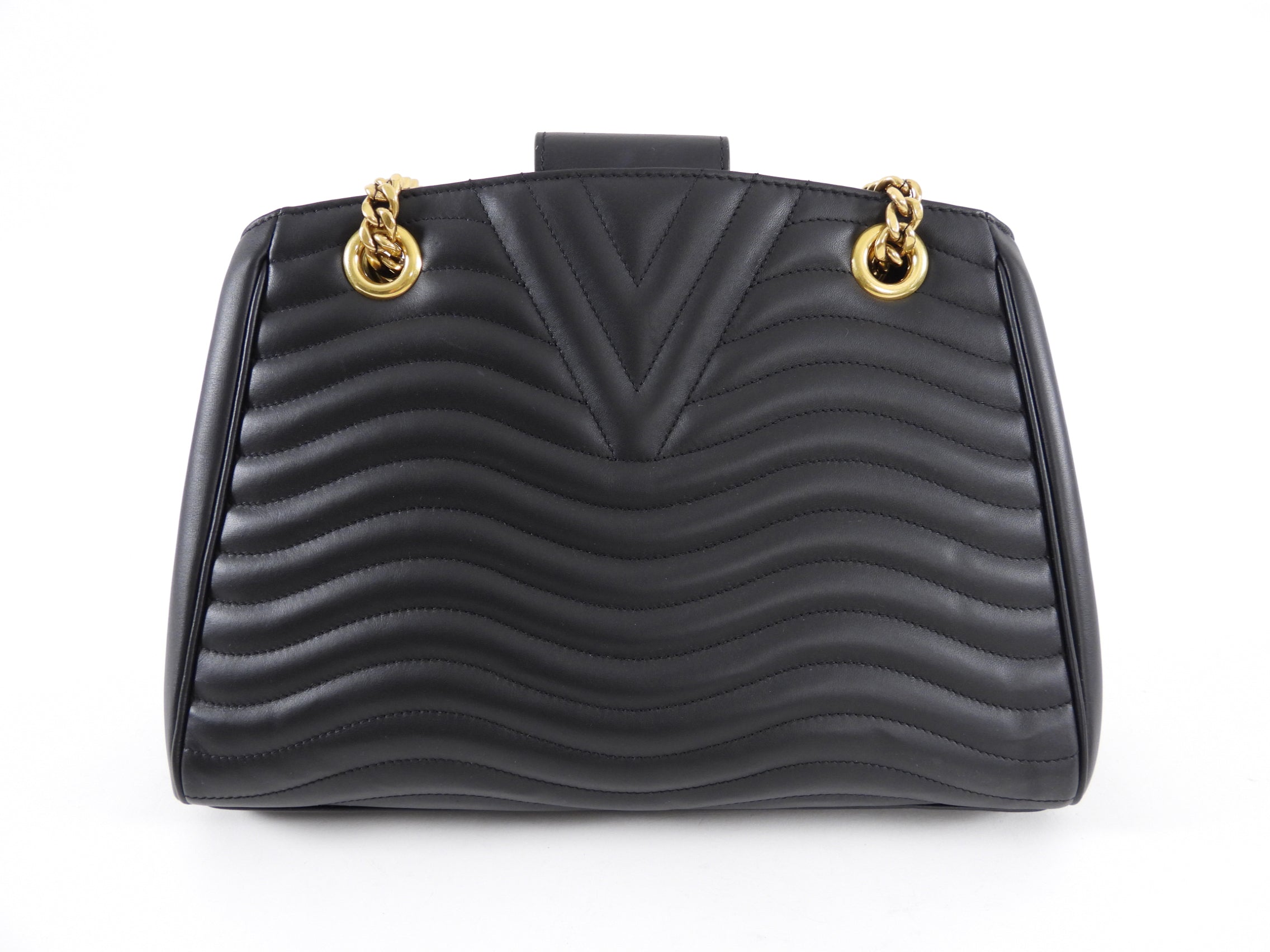 Louis Vuitton Black Quilted New Wave Chain Tote Bag