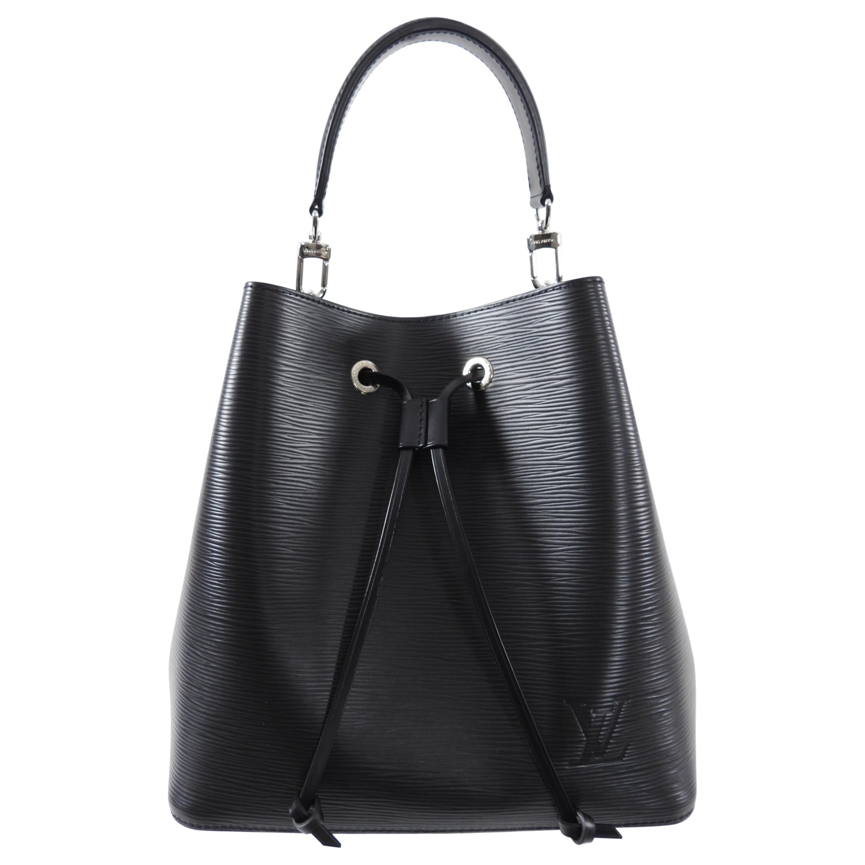 Louis Vuitton Black Epi Noir Neo Noe MM Bucket Bag