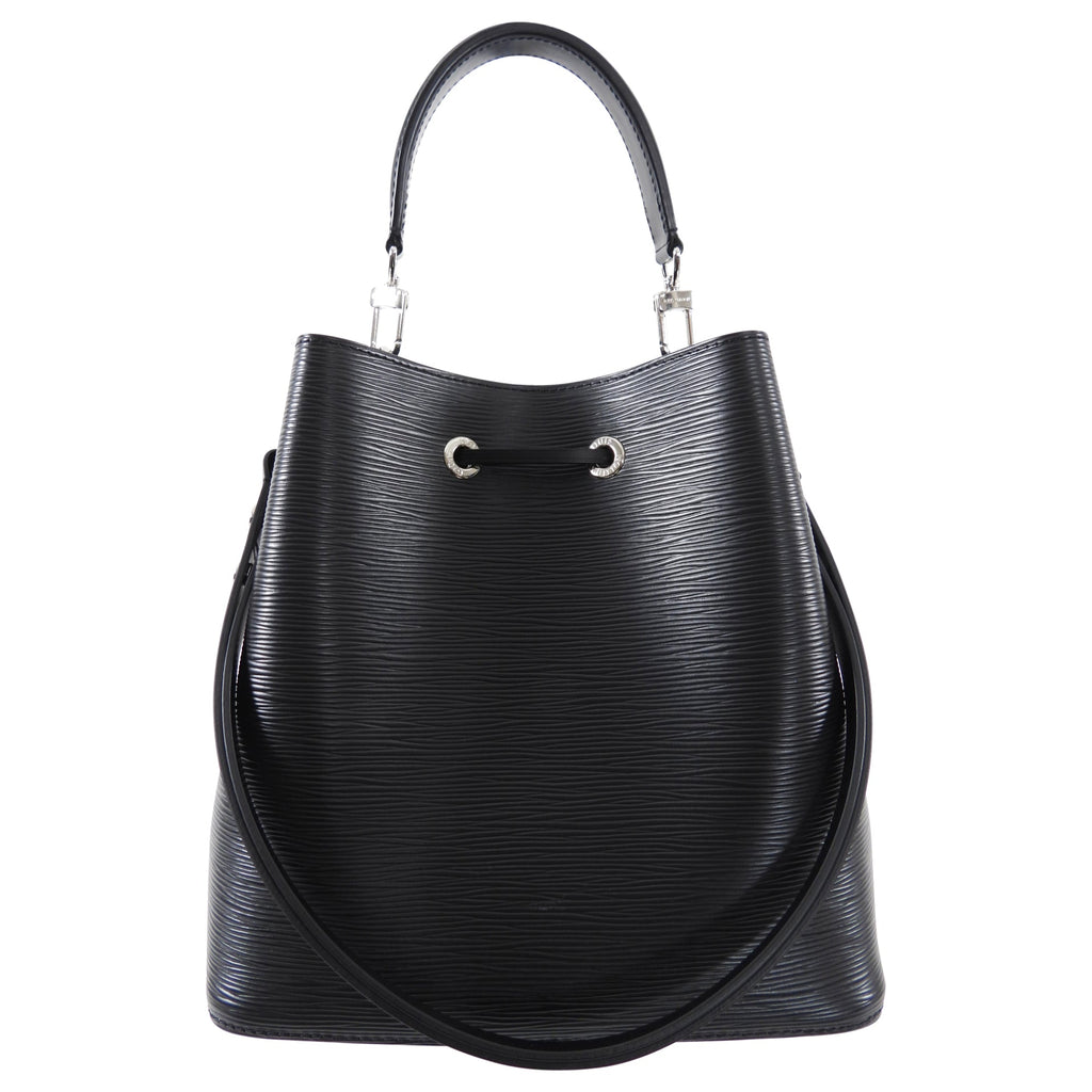 Louis Vuitton Black Epi Noir Neo Noe MM Bucket Bag