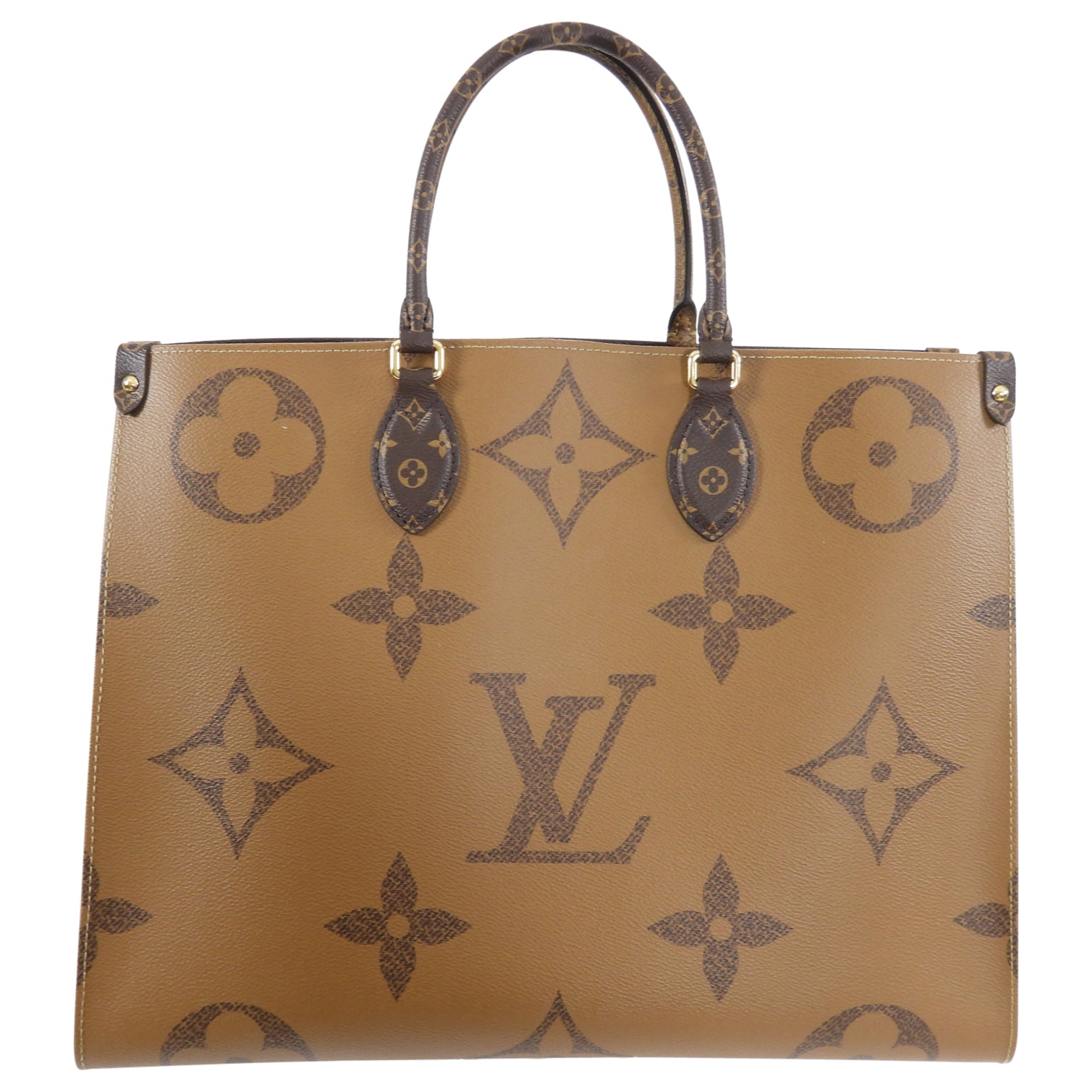 Louis Vuitton On The Go GM Monogram Giant Brown Tote Bag