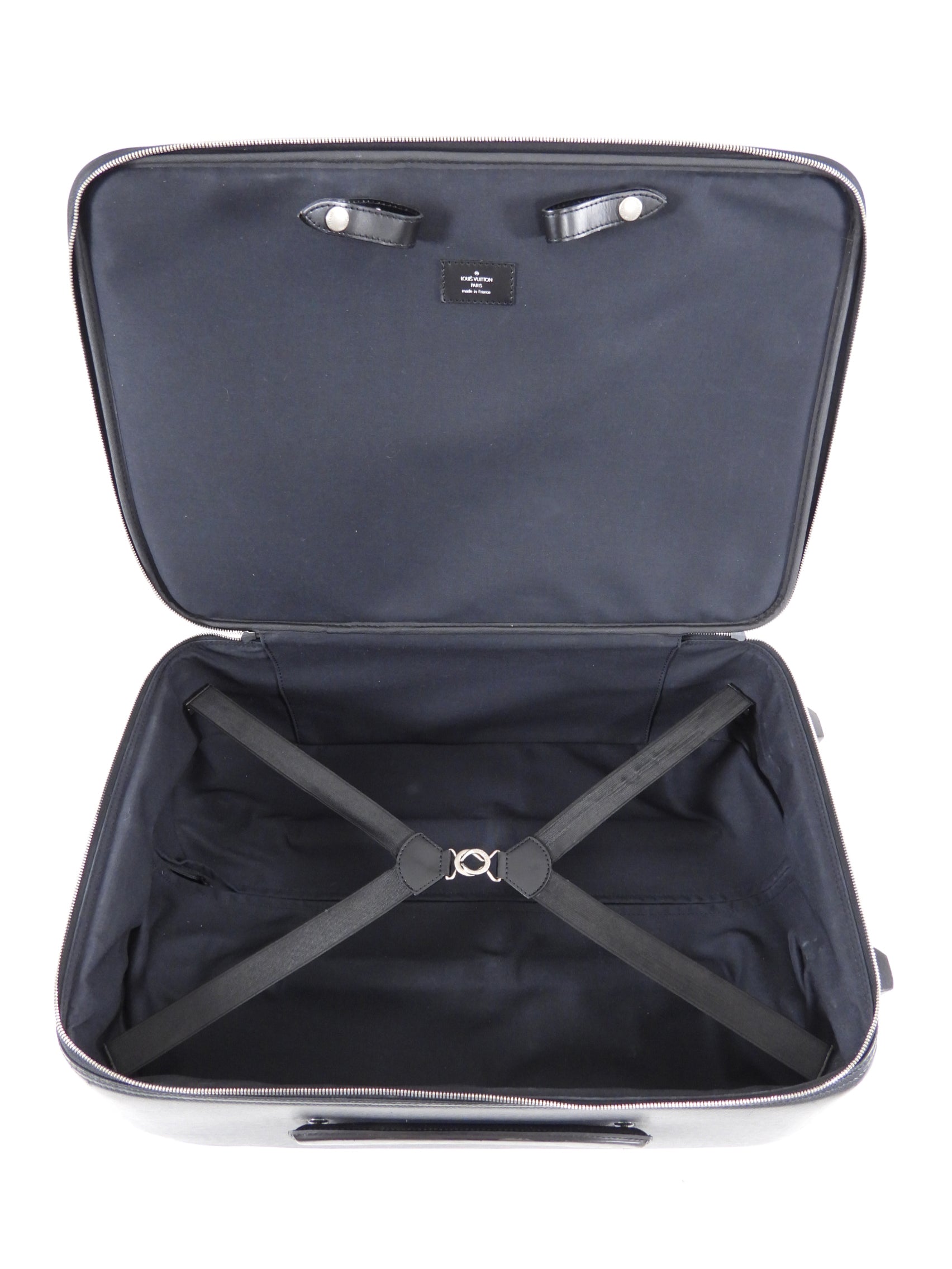 Louis Vuitton Black Taiga Leather Pegase 55 Rolling Travel Luggage
