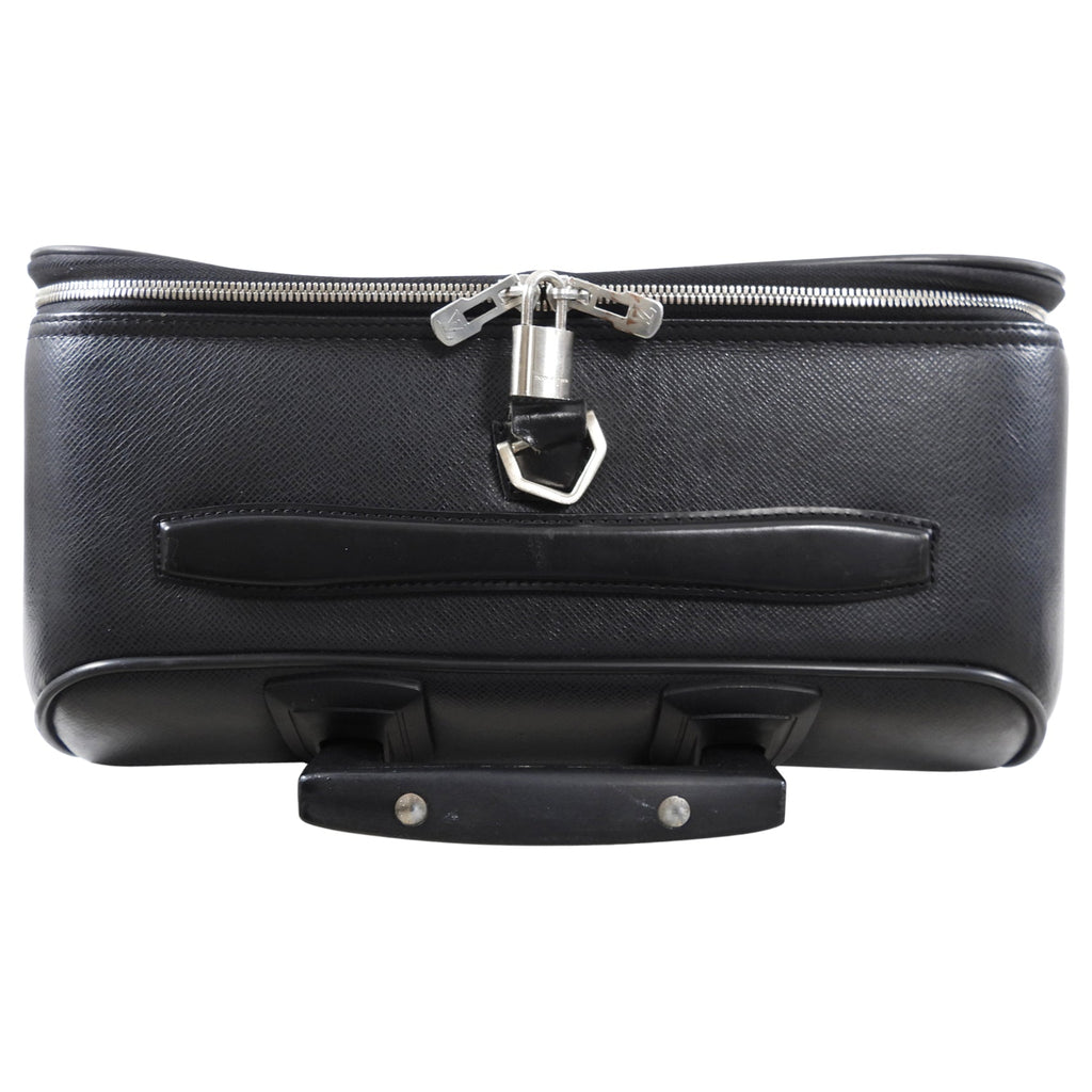 Louis Vuitton Black Taiga Leather Pegase 55 Rolling Travel Luggage