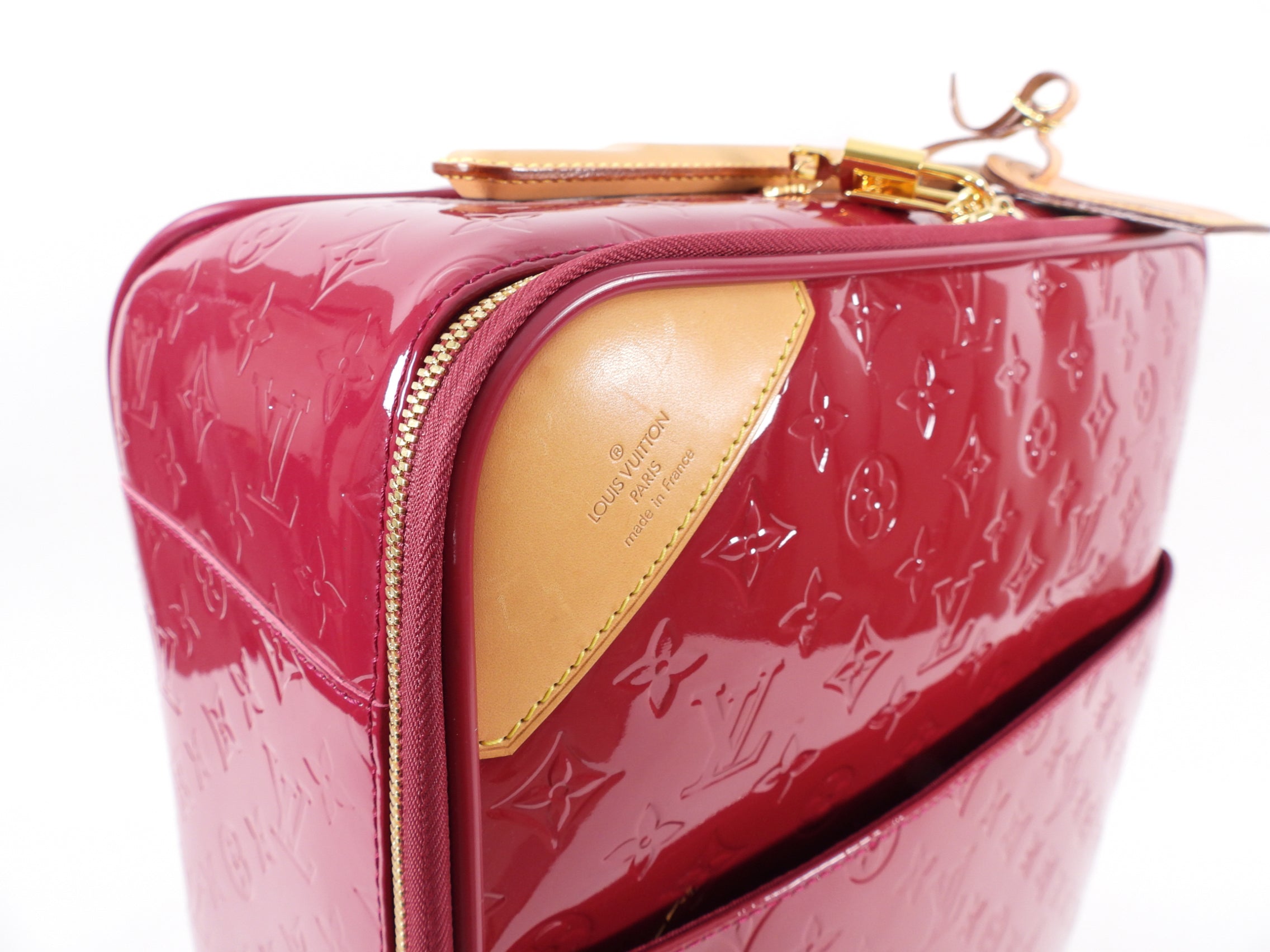 Louis Vuitton Monogram Vernis Hot Pink Pegase 45 Rolling Luggage